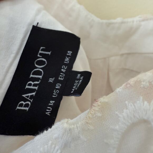 Anthropologie X Bardot Lilah Sweetheart Corset A-Line Midi Dress Multicolor XL - Picture 8 of 9